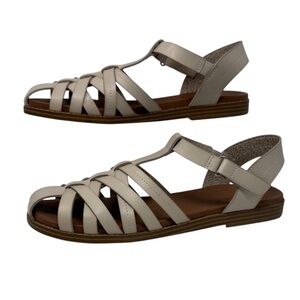 Style & Co. Women's Cream Fisherman Gladiator Strappy Sandals Size 10